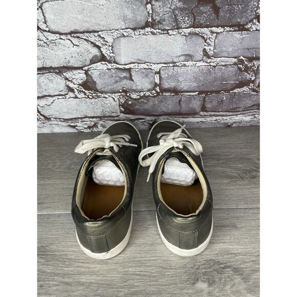 Frye Kerry Pewter Leather Low Top Lace Up Fashion Sneakers Women's Sz 7M US/38EU - Picture 5 of 16